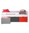 Letto Timo + 3 cassette bianco