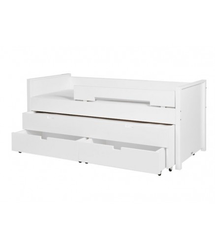Letto compatto con letto cassetto e contenitore Letto compatto con letto cassetto e contenitore