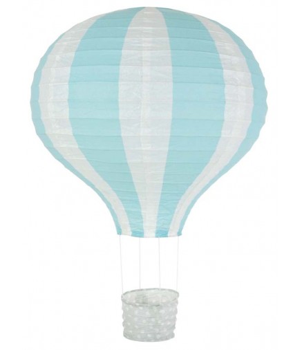 Lampadario mongolfiera azzurro