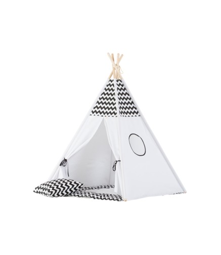 Tenda Tepee Zig Zag Nero Tenda Tepee Zig Zag Nero