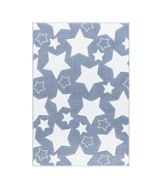 Tappeto cameretta bambini coniglietti azzurro cm.120x170 MODERNO-BAMBINI