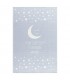 Tappeto Azzurro Chiaro con Luna Bianca