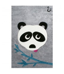 Tappeto Grigio con Panda