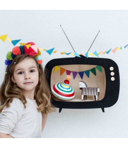 Mensola a TV Nera Mensola a TV Nera