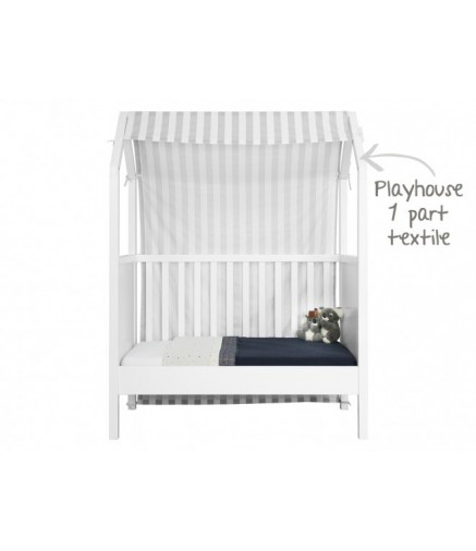 Tenda per Culla My First House Bianco/Grigio 60X120 cm Bopita Tenda per Culla My First House Bianco/Grigio 60X120 cm Bopita