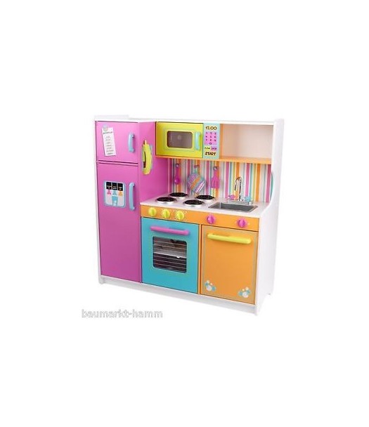 KidKraft Cucina Giocattolo Large Pastel, Colorata e di Grandi Dimensioni -  Legno unisex (bambini)