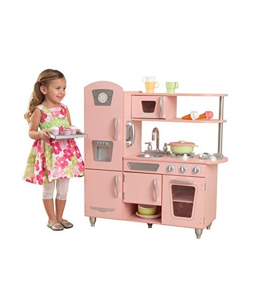 KidKraft Cucina Giocattolo in Stile Vintage - Rosa - Legno bambina