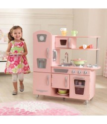 Cucina Giocattolo Vintage In Legno- Rosa Kidkraft