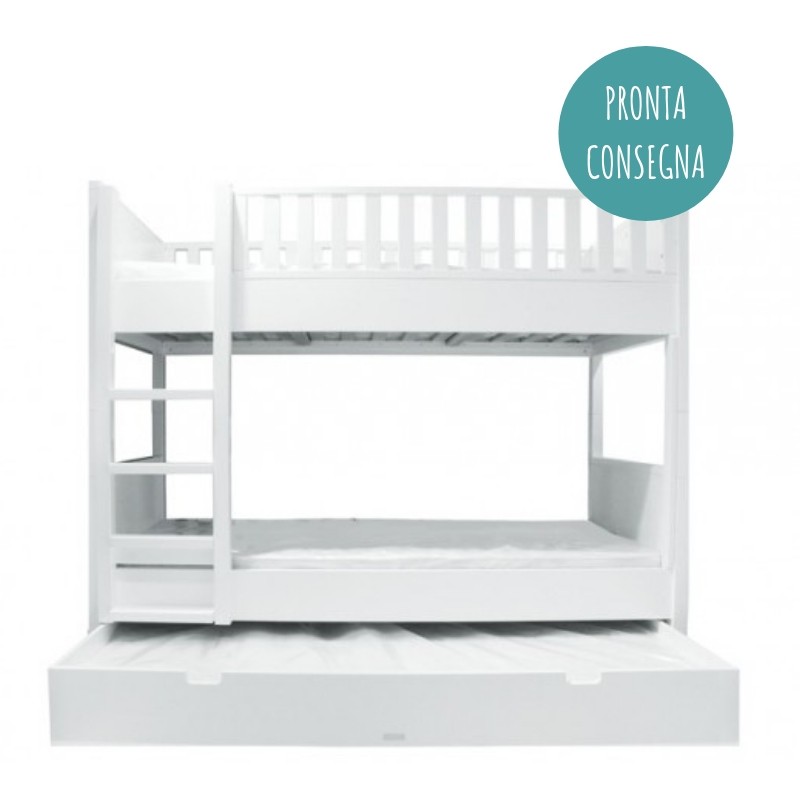 Misure Altezze Letti A Castello - Letto A Soppalco Con Scala Contenitore Outletarreda - Letto a ...