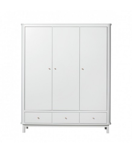 Armadio a 3 Ante Oliver Furniture Bianco